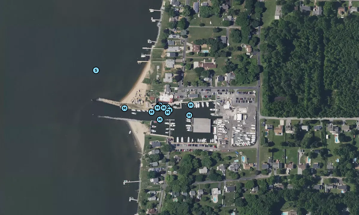 Satelite image of Kentmorr Marina - Stevensville