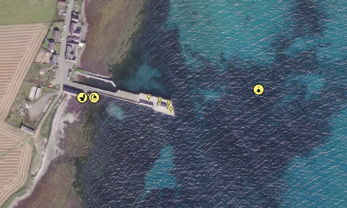 Satelite image of Kettletoft Pier