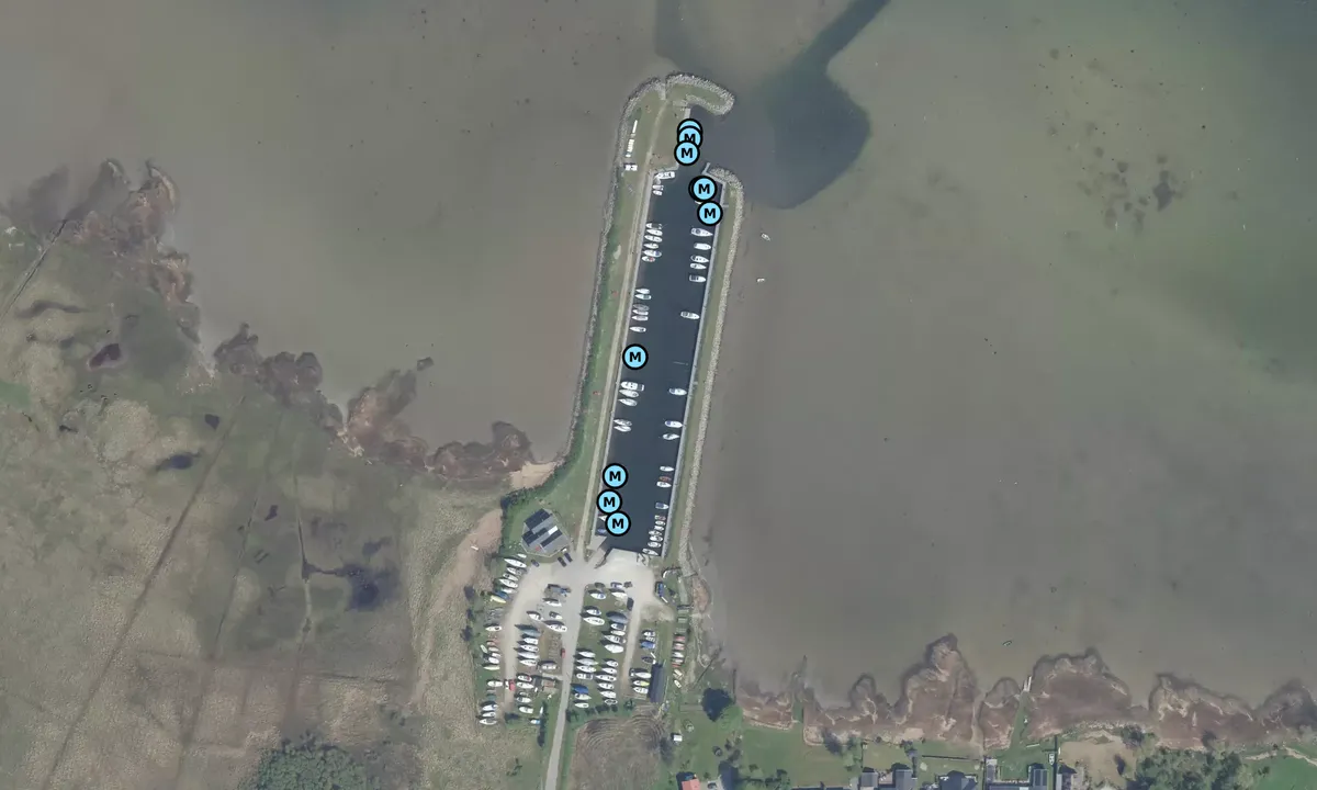 Satelite image of Kignæs Lystbådehavn