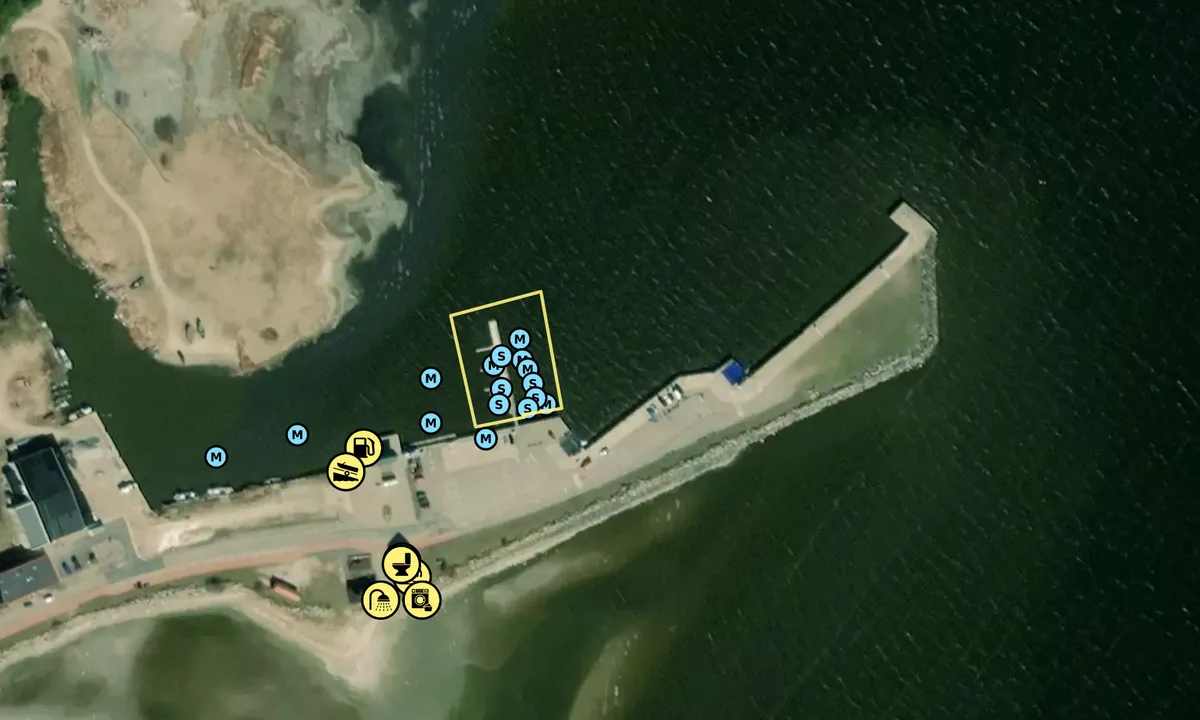 Satelite image of Kihnu sadam