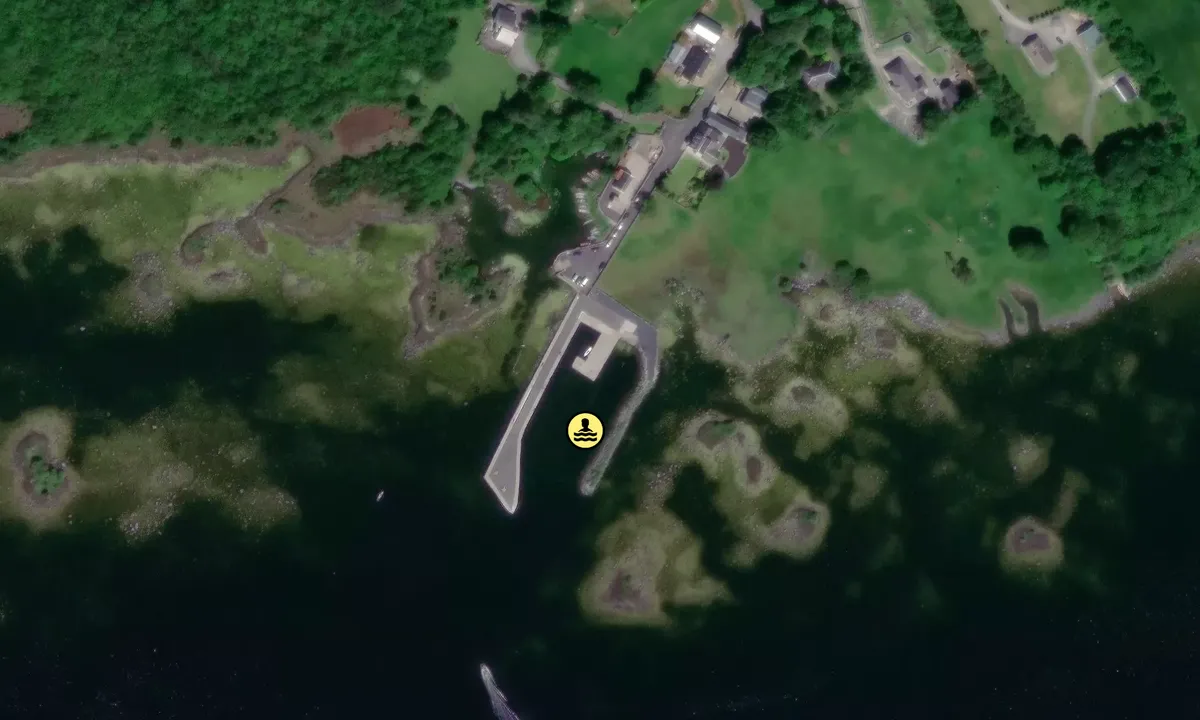 Satelite image of Kilbeg Pier - Galway
