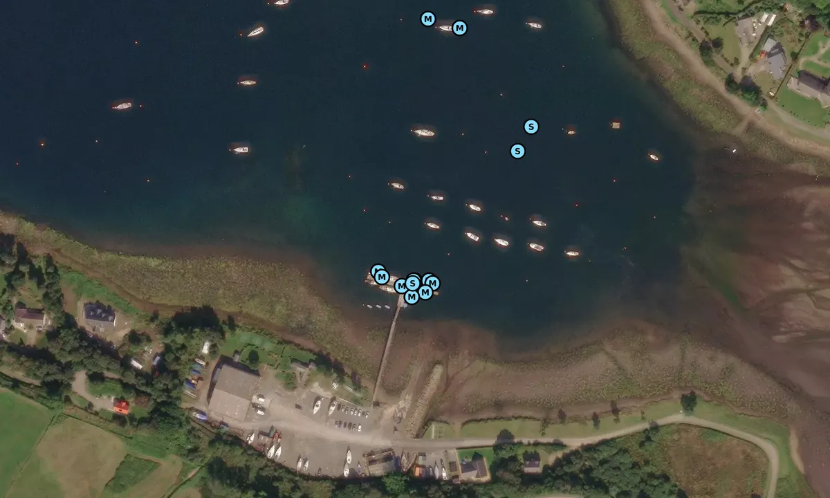 Satelite image of Kilmelford Yacht Haven