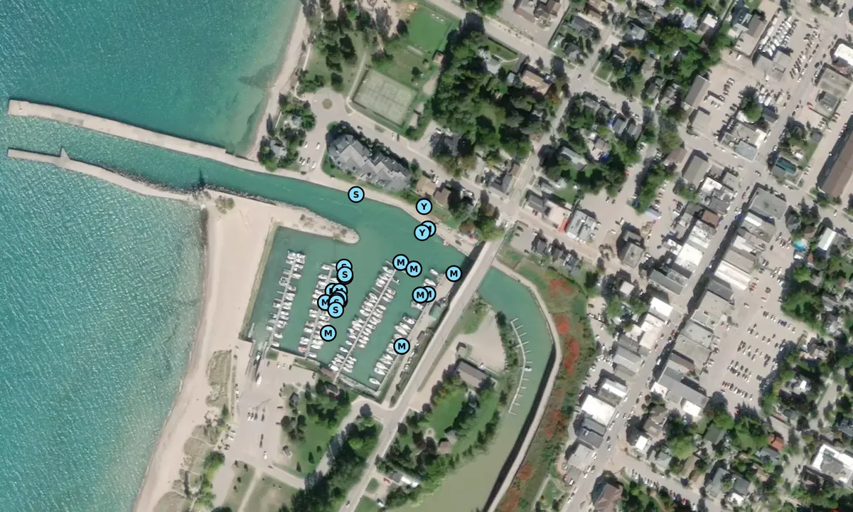 Satelite image of Kincardine Harbour Marina