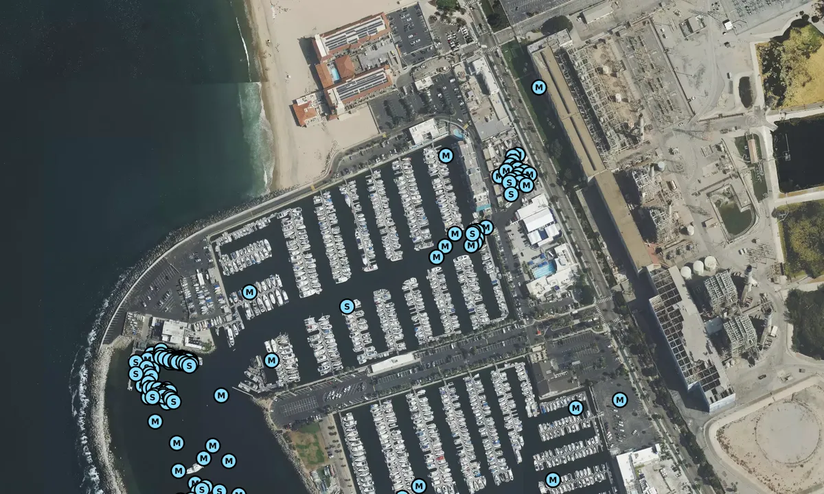 Satelite image of King Harbor Marina - Redondo Beach