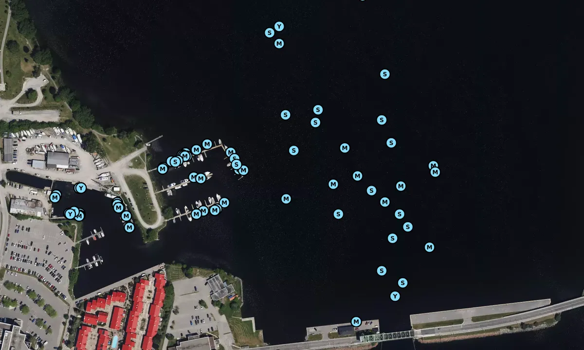 Satelite image of Kingston East Anchorage