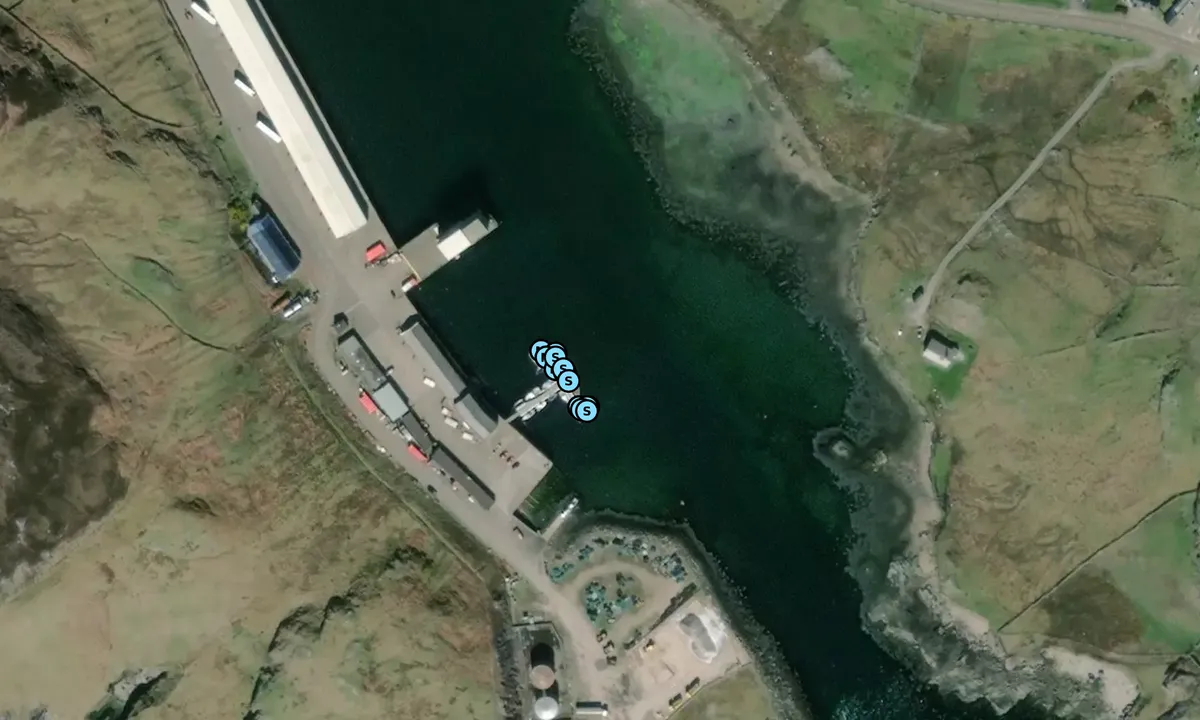 Satelite image of Kinlochbervie Harbour