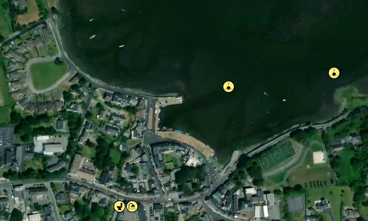 Satelite image of Kinvara village quay and pier