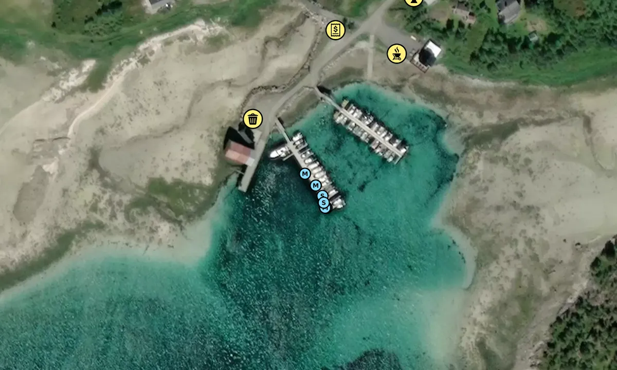 Satelite image of Kjærfjord Båthavn