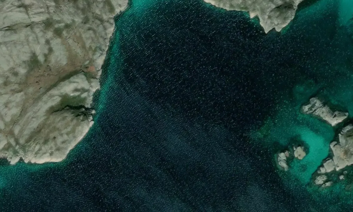 Satelite image of Kjeøy