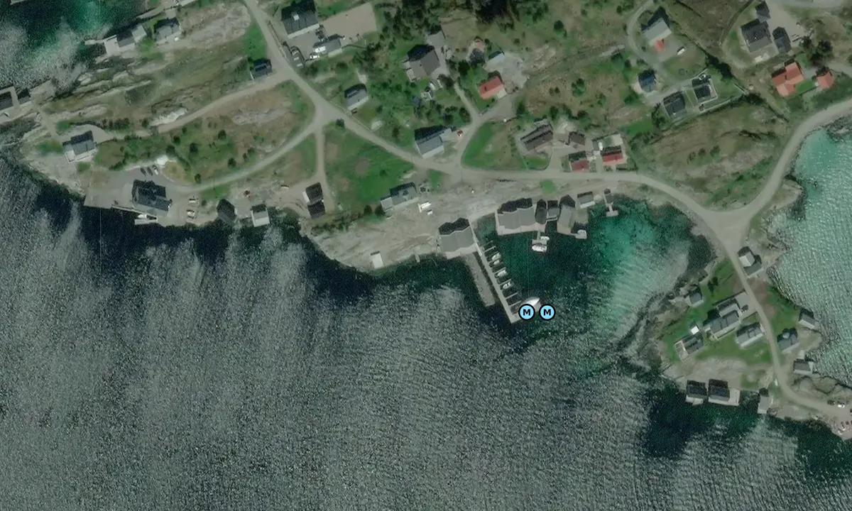 Satelite image of Kjønnøy småbåtshavn