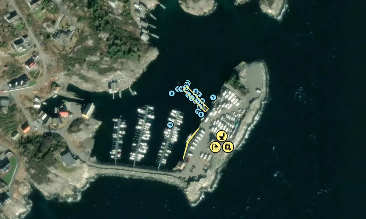 Satelite image of Kleppholmen Marina
