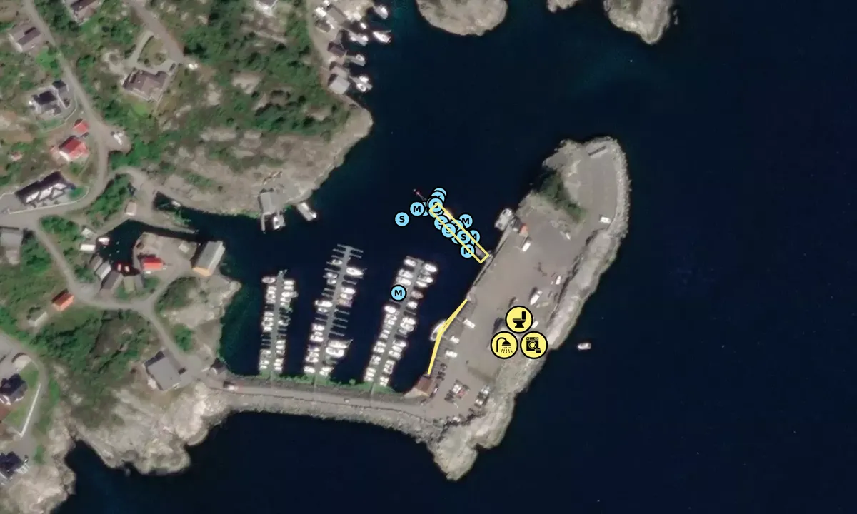 Satelite image of Kleppholmen Marina