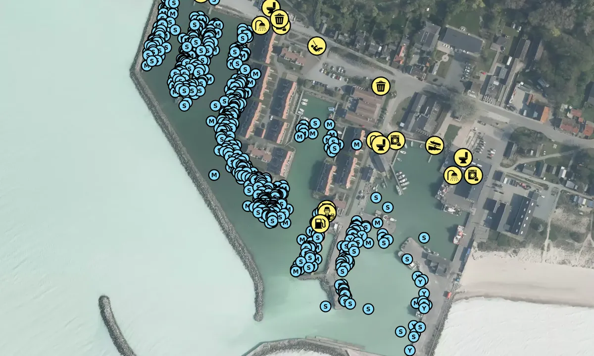 Satelite image of Klintholm Havn