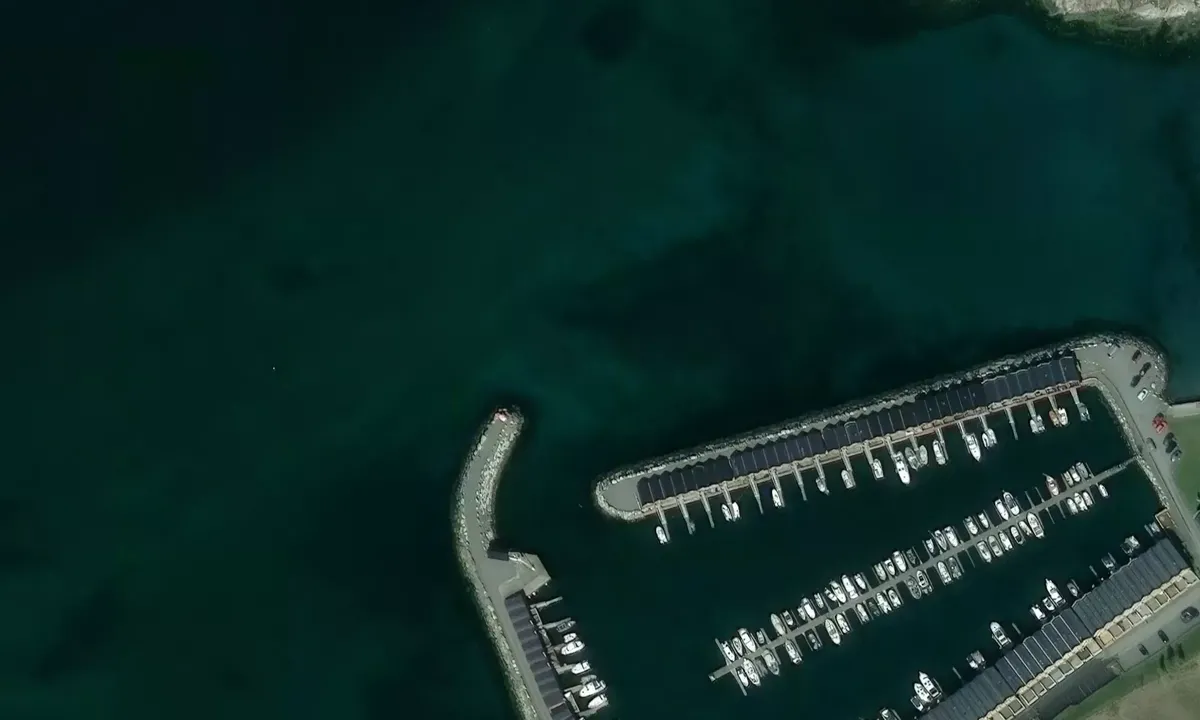 Satelite image of Kløkstad Fritidshavn