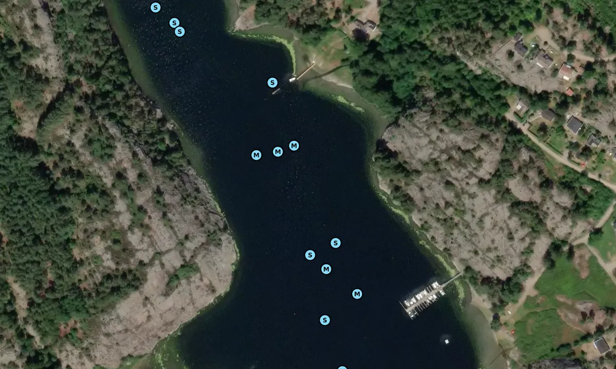 Satelite image of Knarrevik Kile