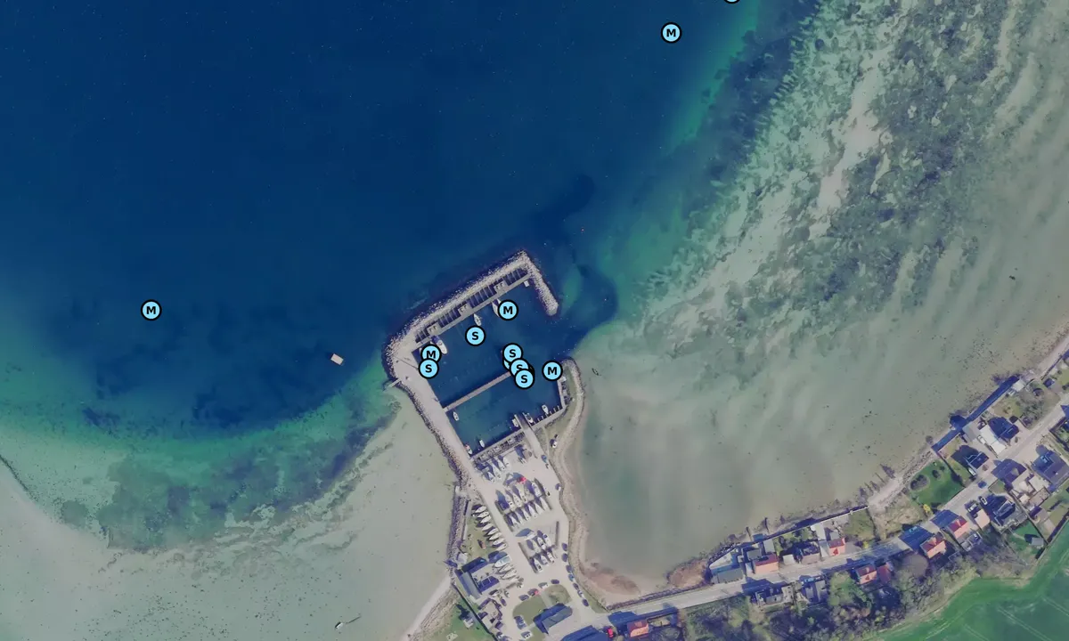 Satelite image of Knebelbro Havn - Knebelvig Bådelaug
