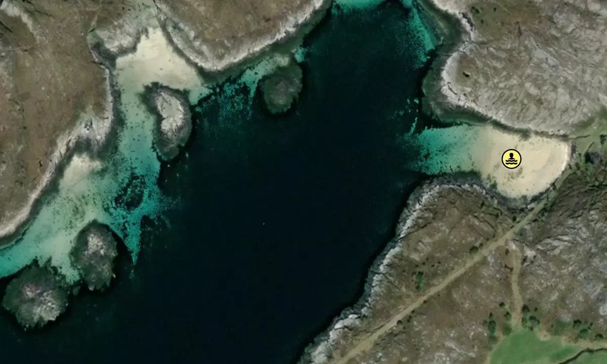 Satelite image of Kobbvågen, Røssøya
