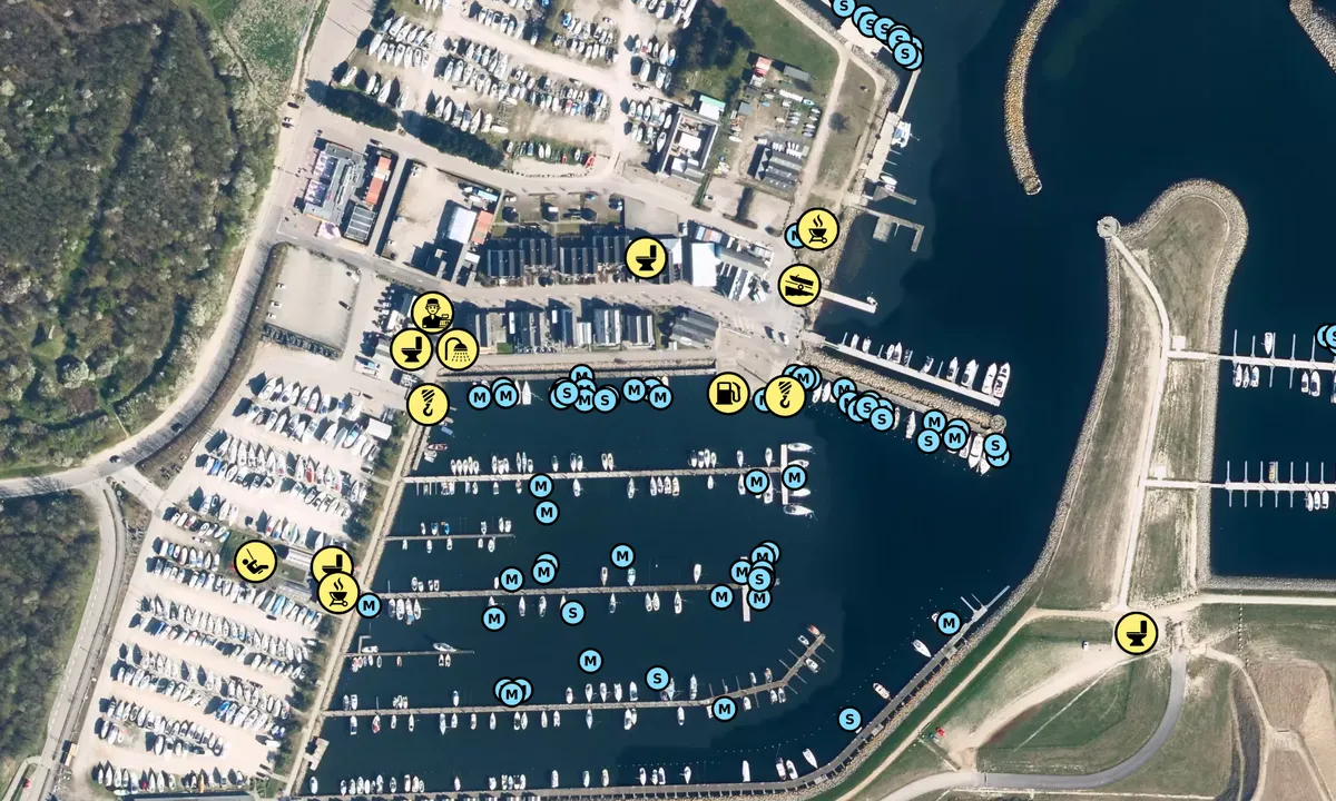 Satelite image of Køge Marina