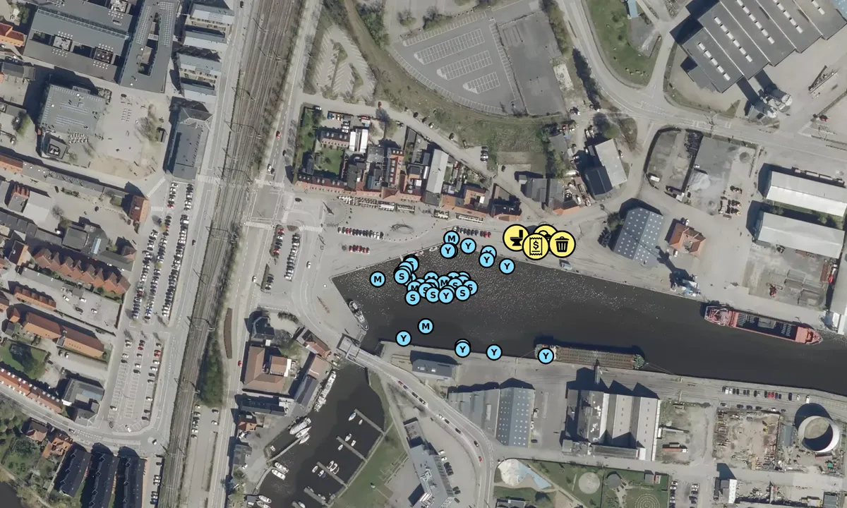 Satelite image of Køge Marina - Slipset