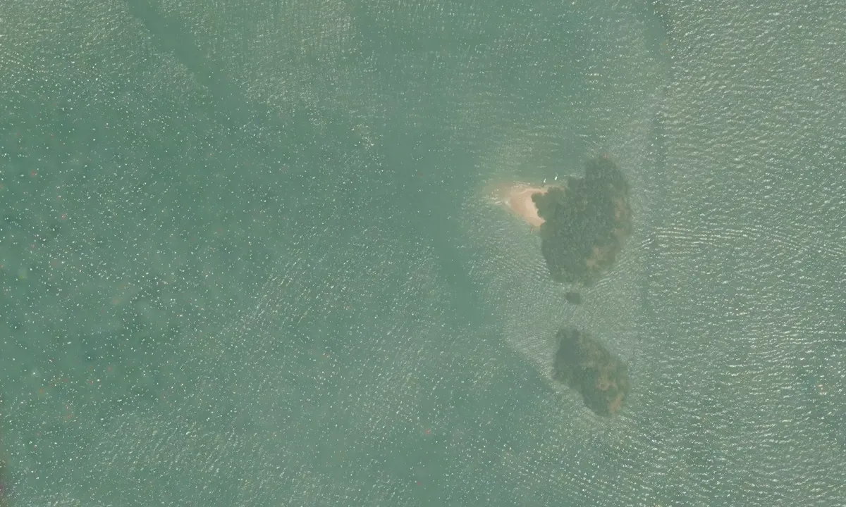 Satelite image of Koh Nok