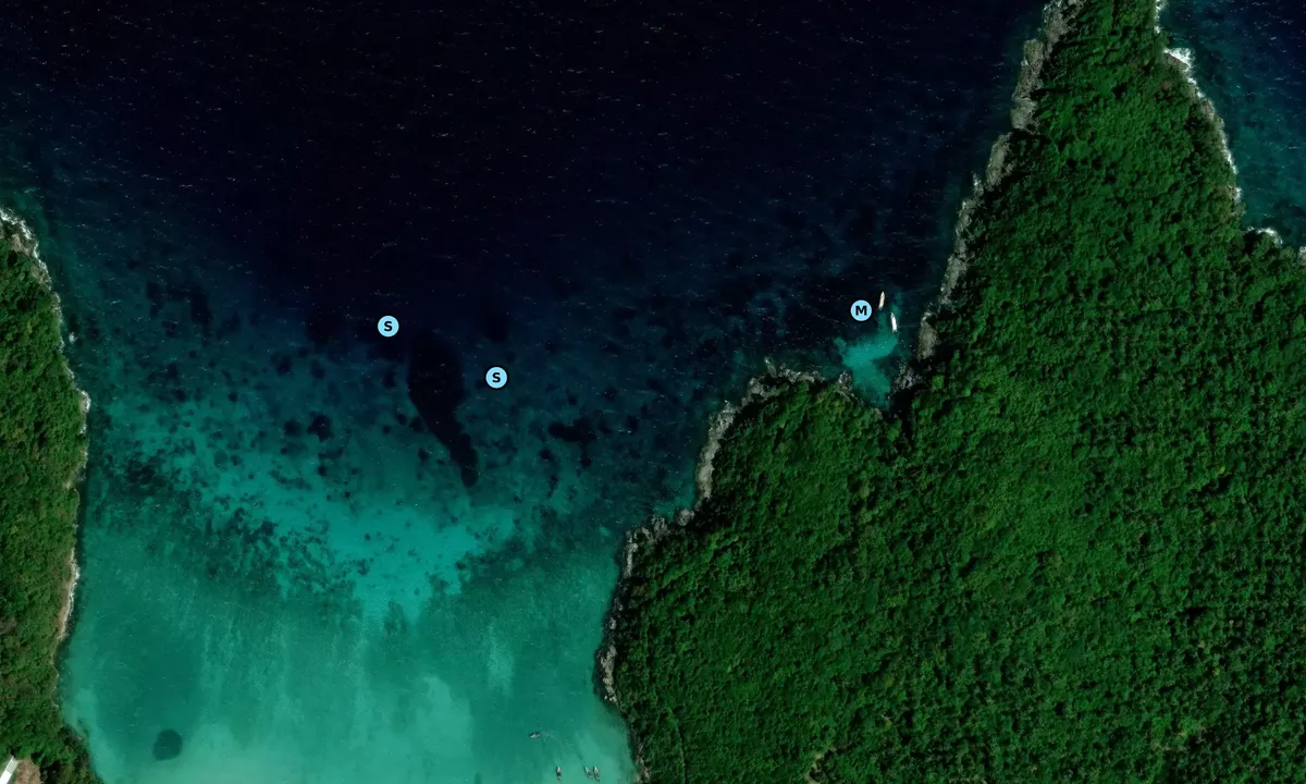 Satelite image of Koh Racha North