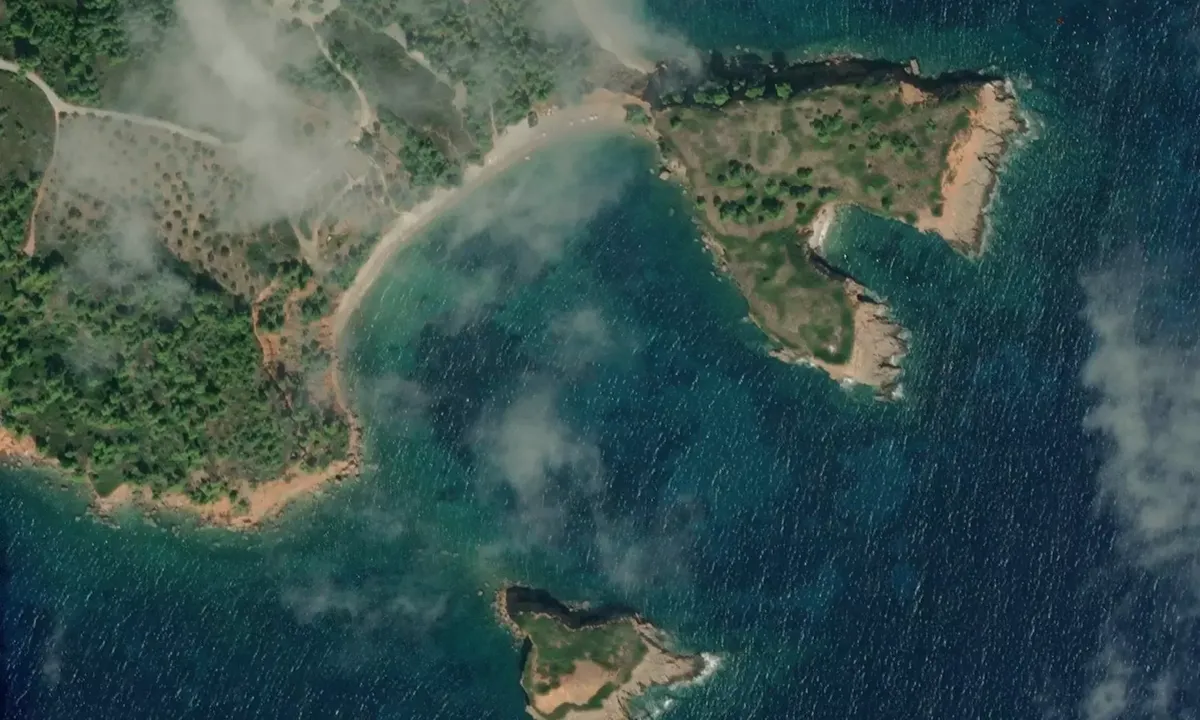 Satelite image of kokkinonisi