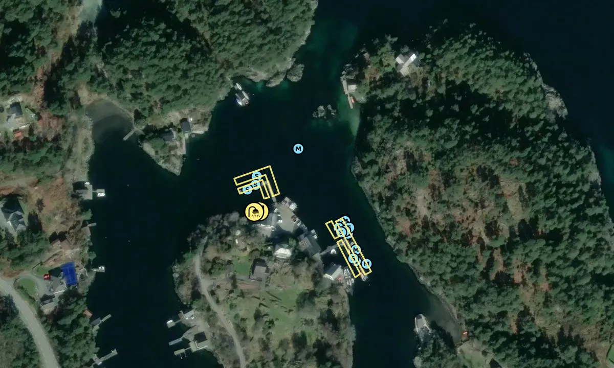 Satelite image of Kolbeinshamn Gjestehamn