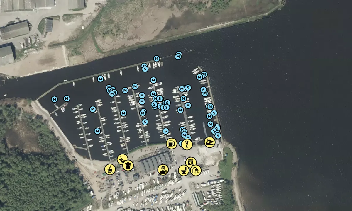 Satelite image of Kolding Lystbådehavn Syd