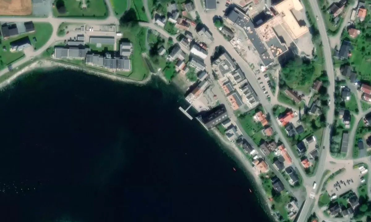 Flyfoto av Kølhagan brygge