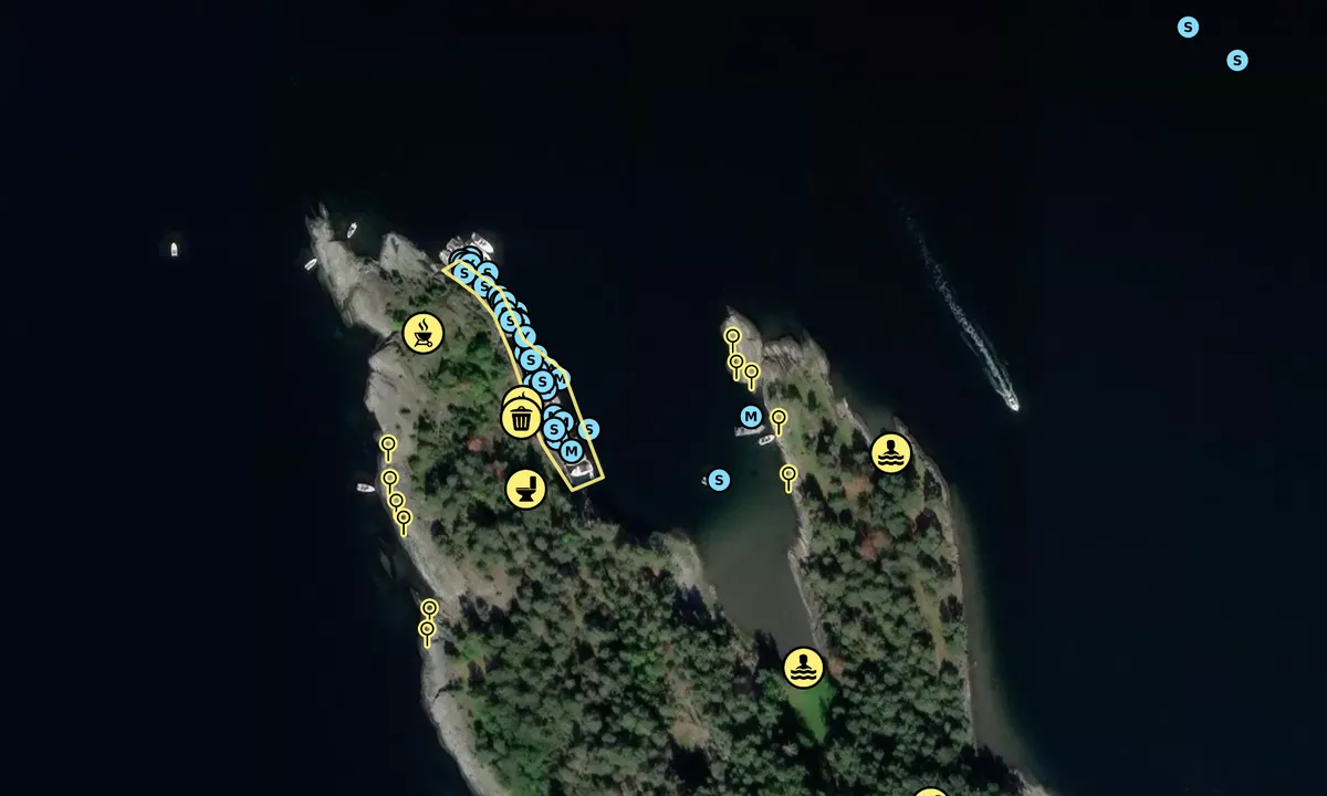 Satelite image of Kommersøya Nord