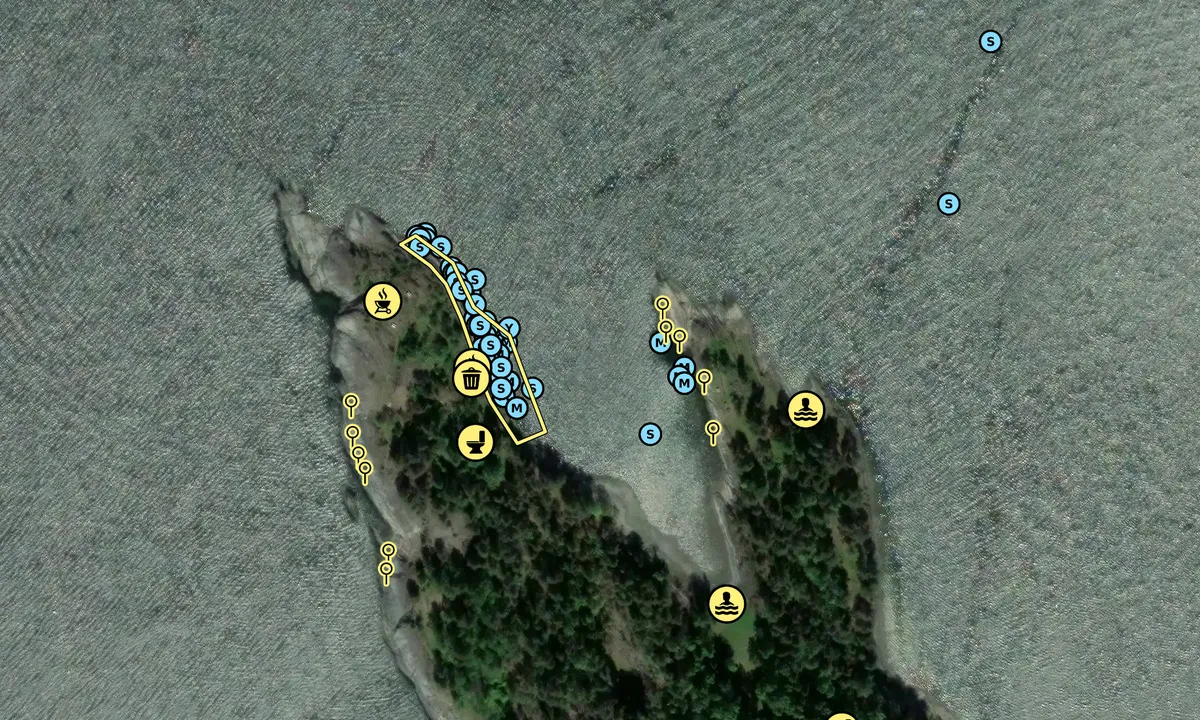 Satelite image of Kommersøya Nord
