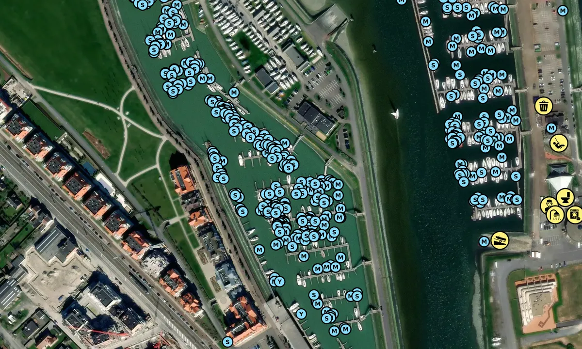 Satelite image of Koninklijk Yacht Club Nieuwpoort