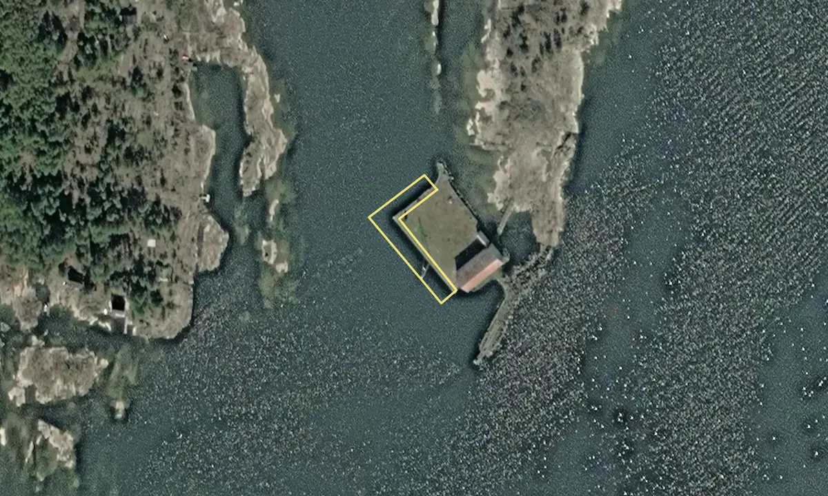 Satelite image of Köpmannehamn