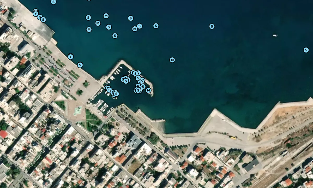 Satelite image of Korinthos Municipal Harbour