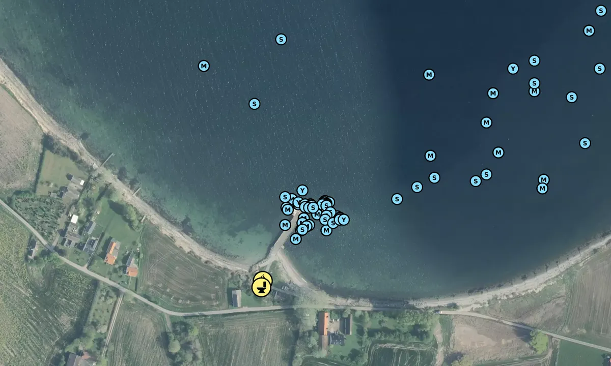 Satelite image of Korshavn Bro - Avernakø