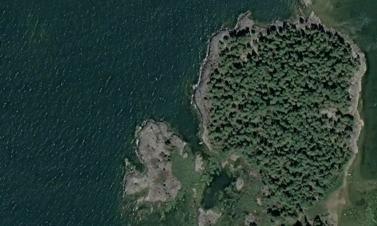 Satelite image of Korsön