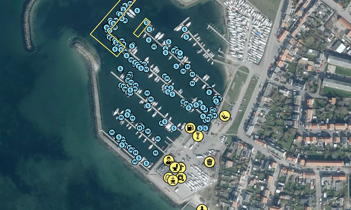 Satelite image of Korsør Lystbådehavn