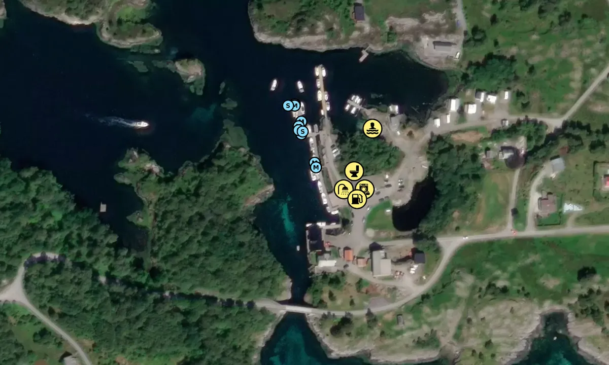 Satelite image of Korssund Gjestehamn