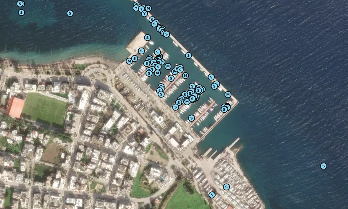 Satelite image of Kos Island Marina