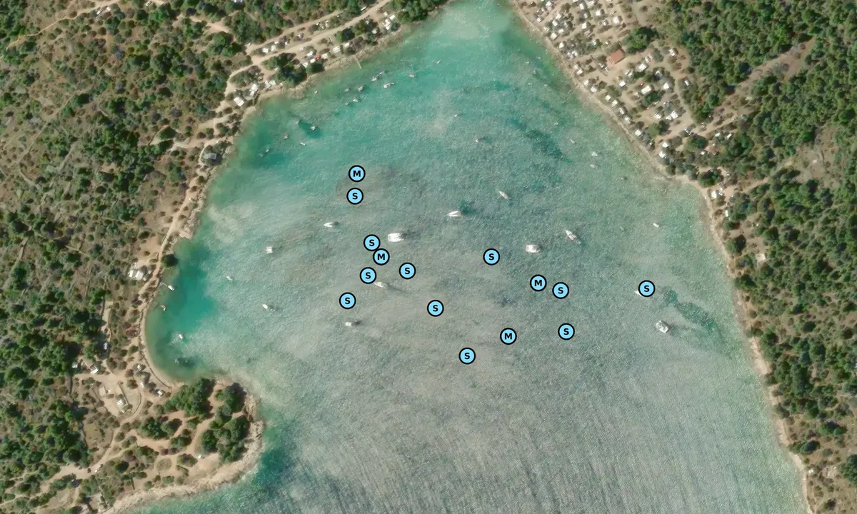 Satelite image of Kosirina (Murter)
