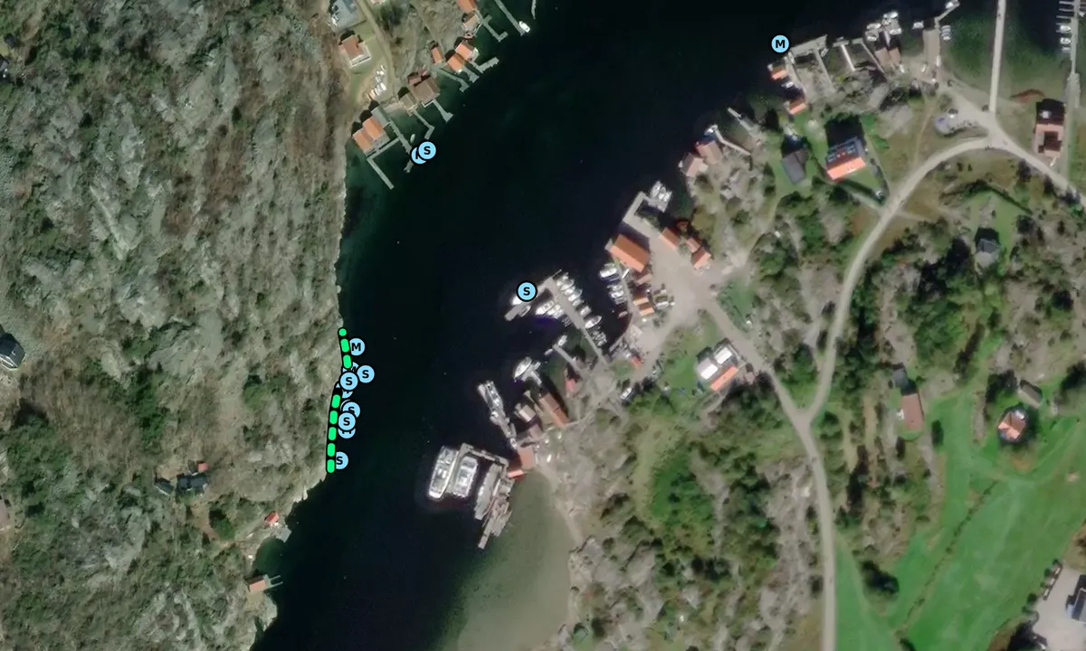Satelite image of Kostersundet - Långegärde brygga