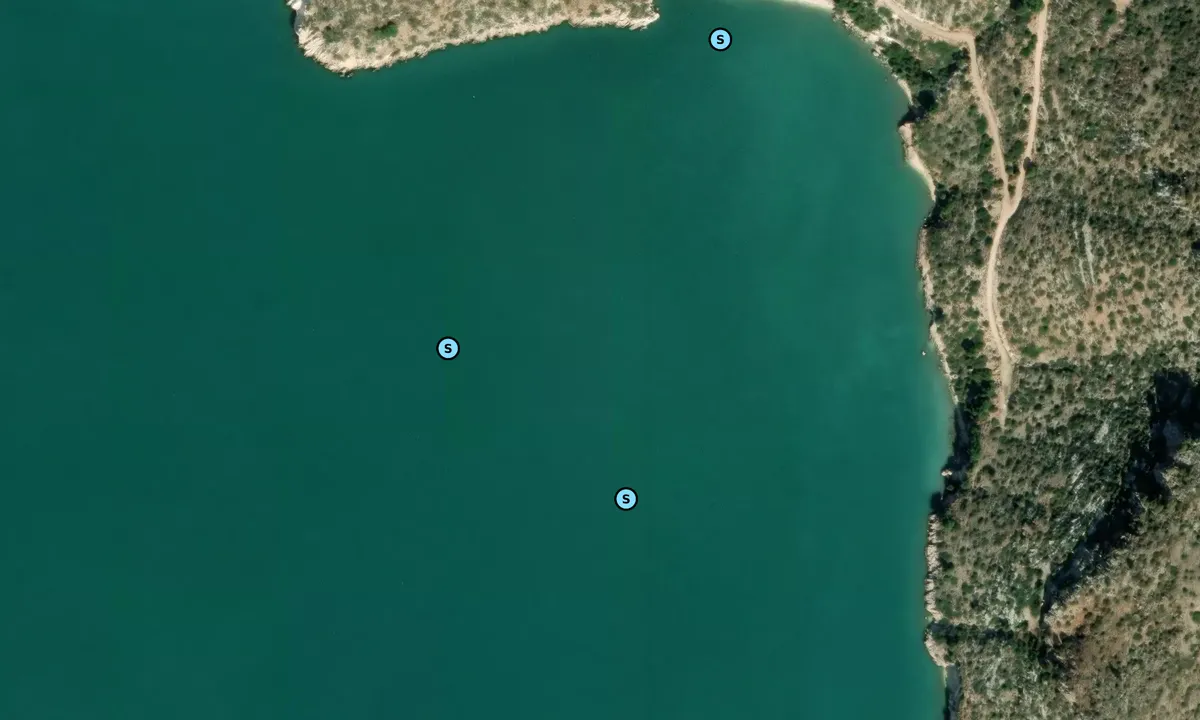 Satelite image of Koumaria Beach