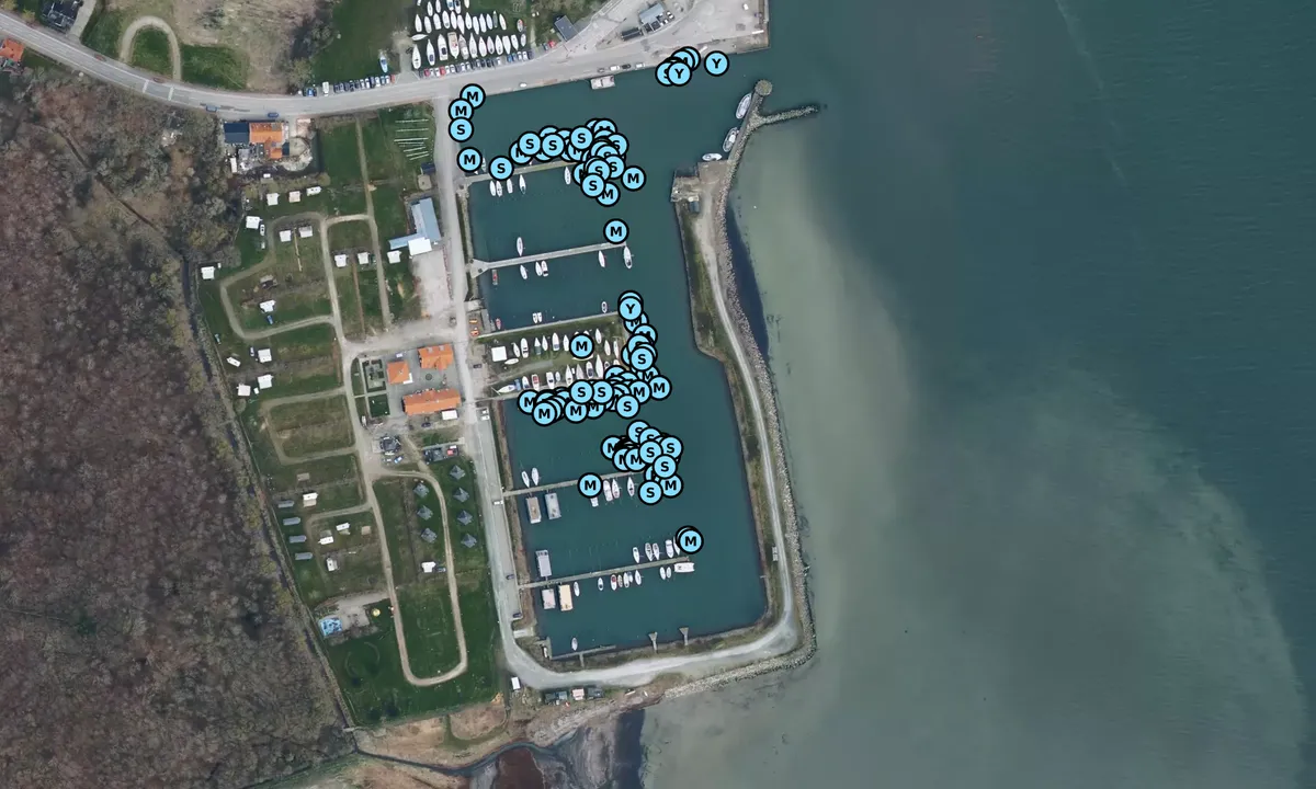 Satelite image of Kragenæs Marina Lystcamp