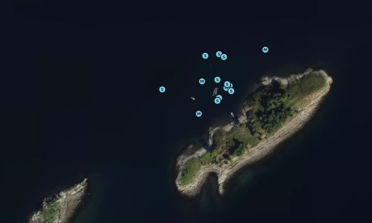 Satelite image of Kråkholmen - Vettre
