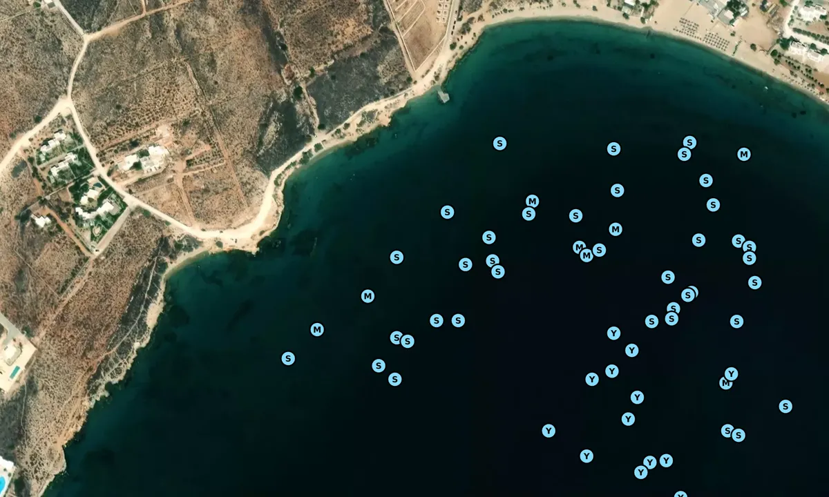 Satelite image of Krios Beach