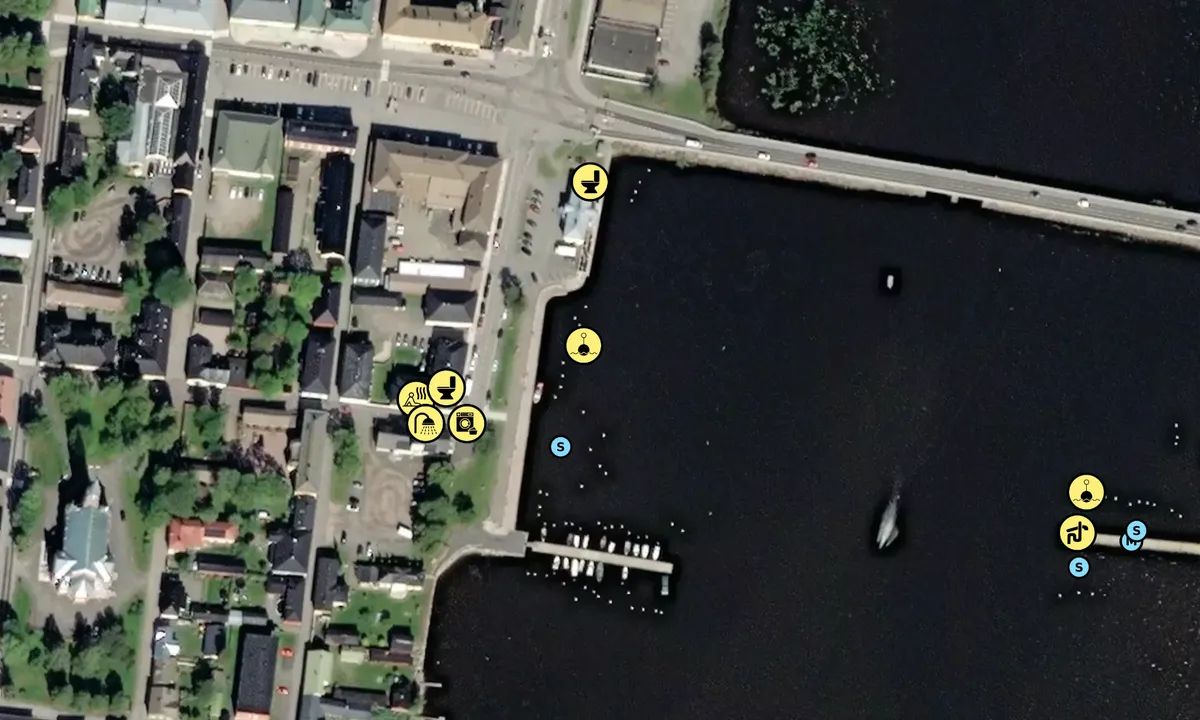 Satelite image of Kristiinankaupunki (Kristinestad) West-side