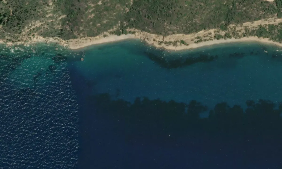 Satelite image of Kritamo Bay