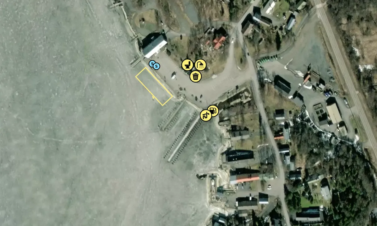 Satelite image of Krookan vierassatama ja kalasatama