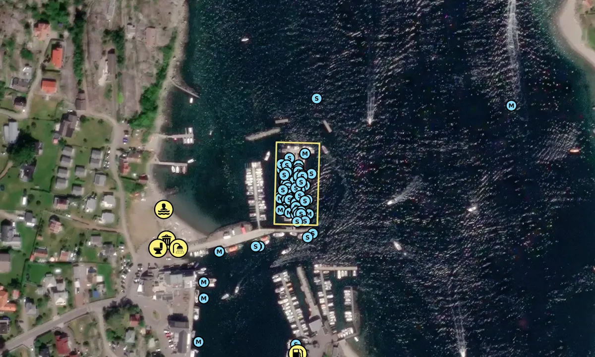 Satelite image of Kruke Havn - Hvasser