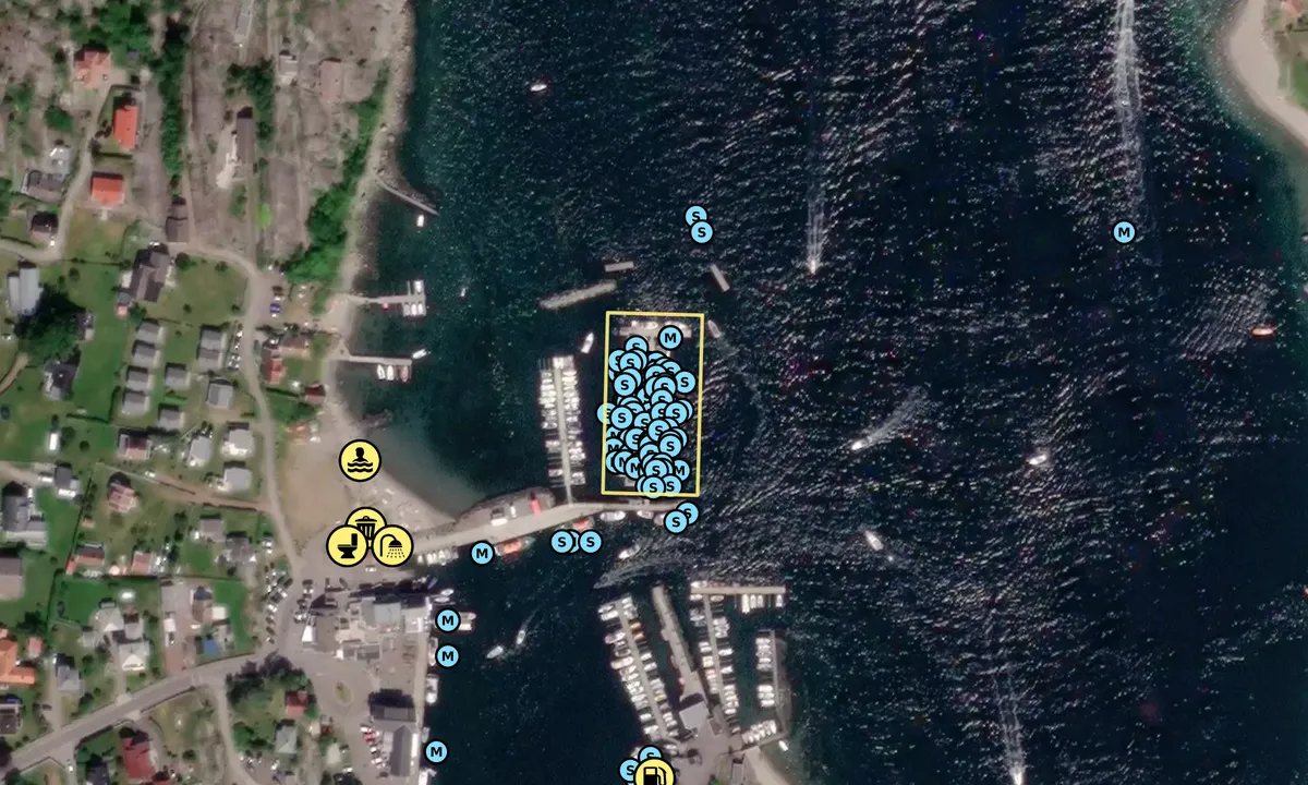Satelite image of Kruke Havn - Hvasser
